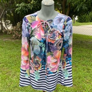 Boston Proper Bell Sleeve Blouse Size S